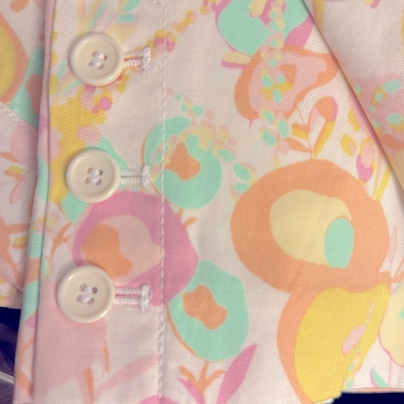 Talbots Cotton Stretch Slim-Leg Perfect Crop Pant Abstract Floral Print Sz 2 NEW - Picture 11 of 12